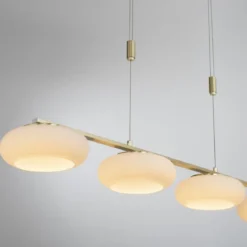 Paul Neuhaus 2079-60 Q-ETIENNE Pendelleuchte 4-flammig Messing Matt