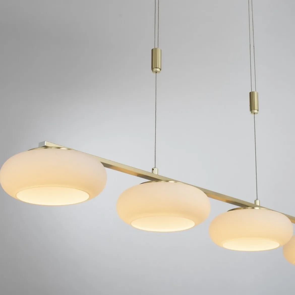 Paul Neuhaus 2079-60 Q-ETIENNE Pendelleuchte 4-flammig Messing Matt