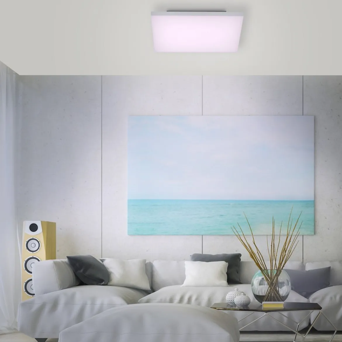 Paul Neuhaus 8287-16 Q-FRAMELESS 45 Deckenleuchte weiss
