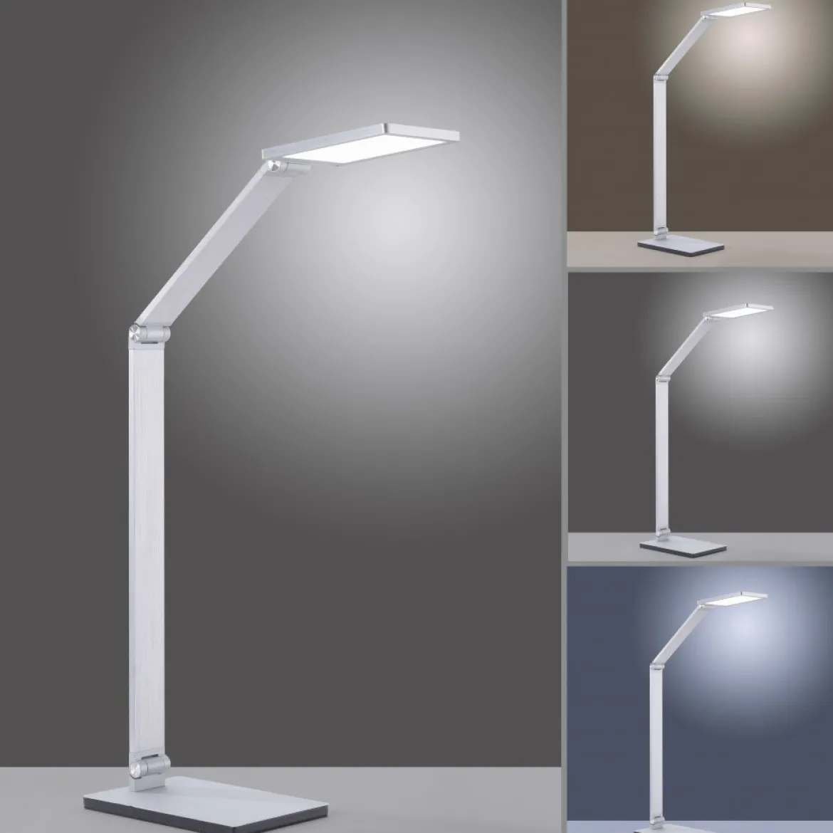 Paul Neuhaus 4875-95 Q-HANNES Tischleuchte aluminium