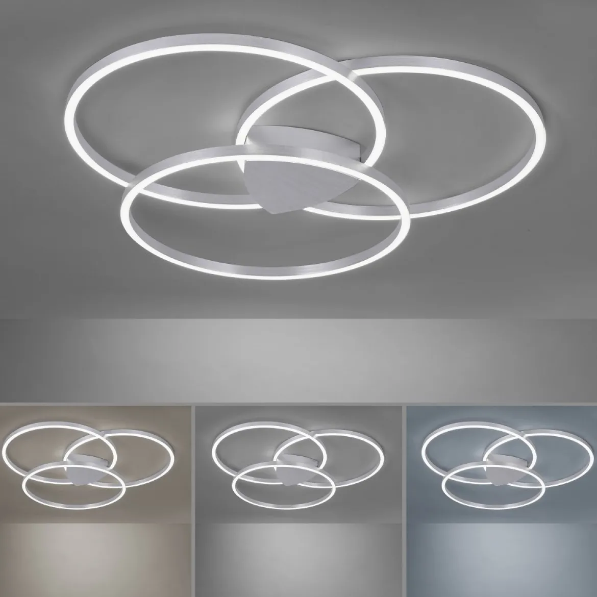 Paul Neuhaus 6579-95 Q-KATE Deckenleuchte aluminium