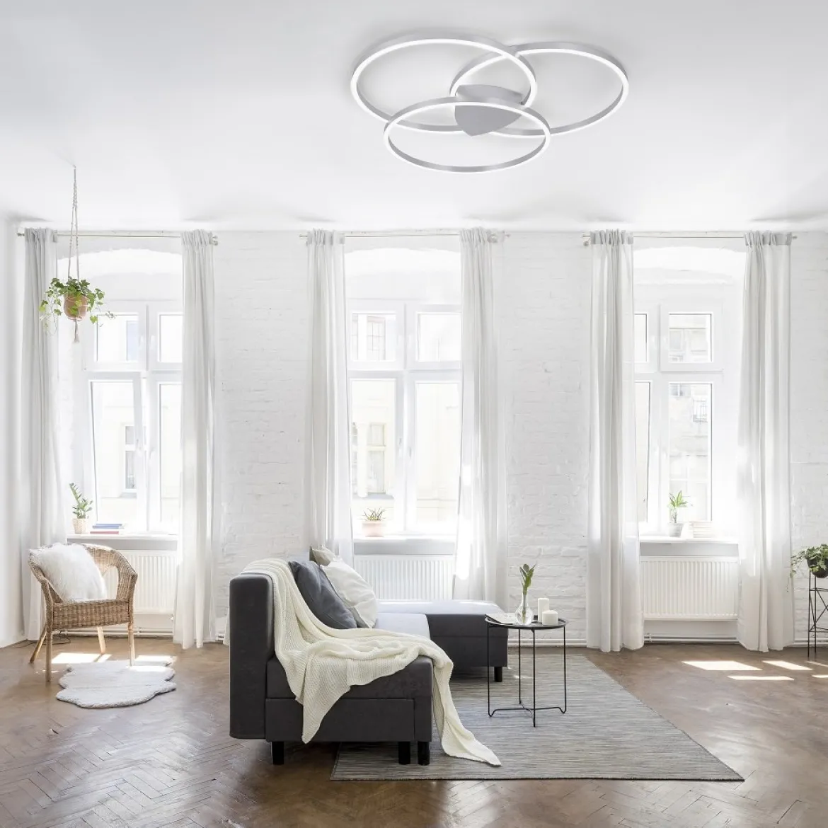 Paul Neuhaus 6579-95 Q-KATE Deckenleuchte aluminium