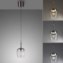 Paul Neuhaus 2741-21 Q-KON Pendelleuchte silber 1-flammig Smart Home