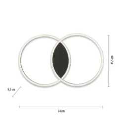 Paul Neuhaus 6145-18 Q-MARKO LED Deckenleuchte rund Schwarz RGBW