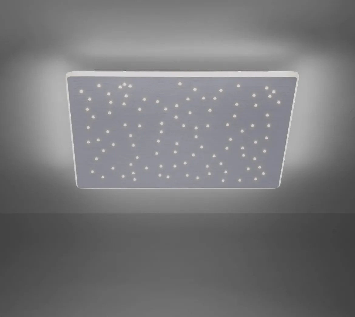 Paul Neuhaus 8039-95 Q-NIGHTSKY Deckenleuchte aluminium quadratisch