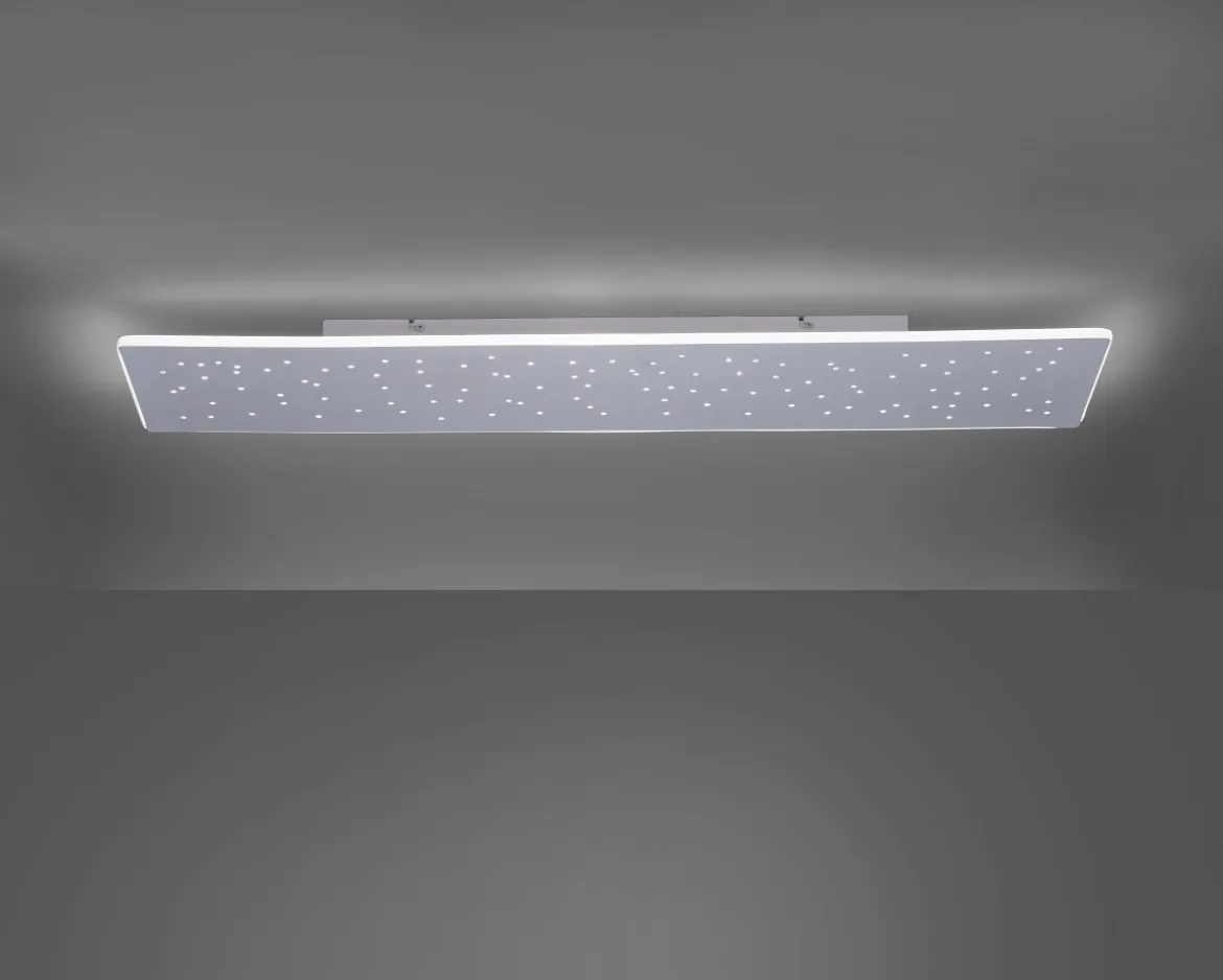 Paul Neuhaus 8038-95 Q-NIGHTSKY Deckenleuchte aluminium rechteckig