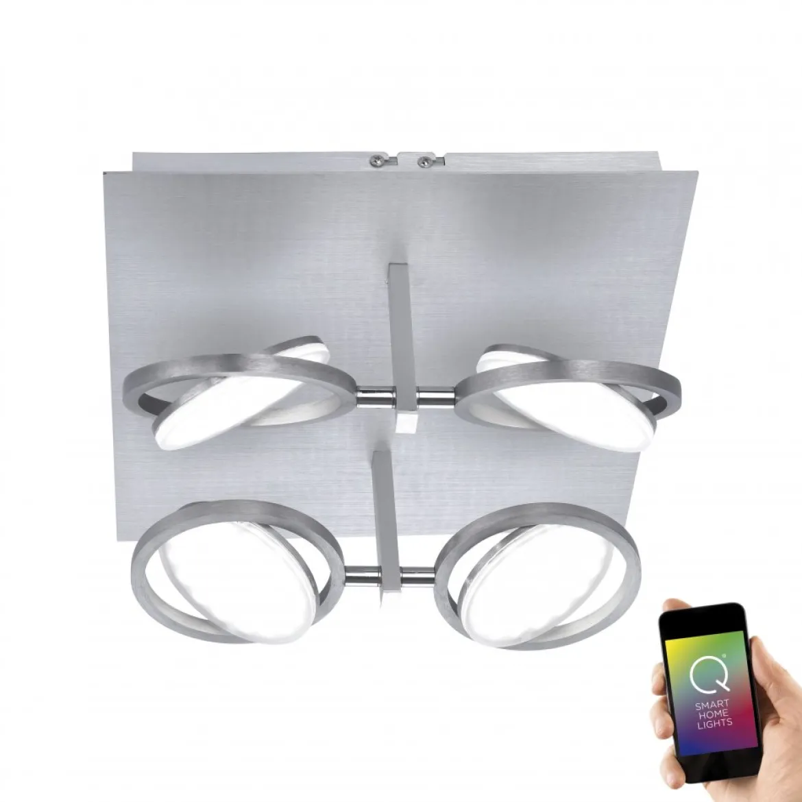 Paul Neuhaus 6805-95 Q-ORBIT LED Deckenleuchte aluminium
