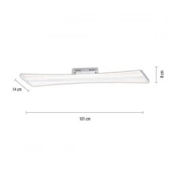Paul Neuhaus 6843-17 Q-RILLER LED Deckenleuchte chrom