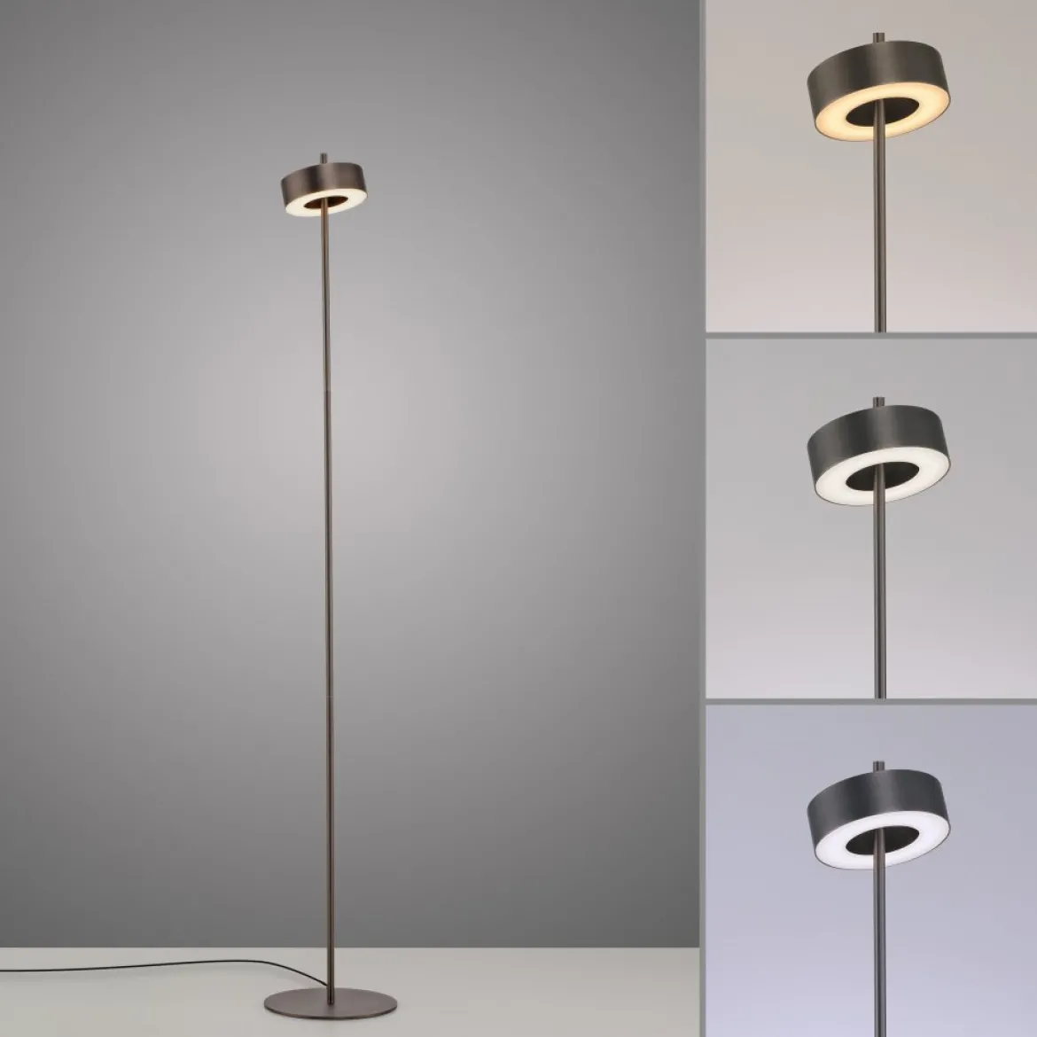 Paul Neuhaus 324-34 Q-ROTATE LED Stehleuchte dark-metal brown