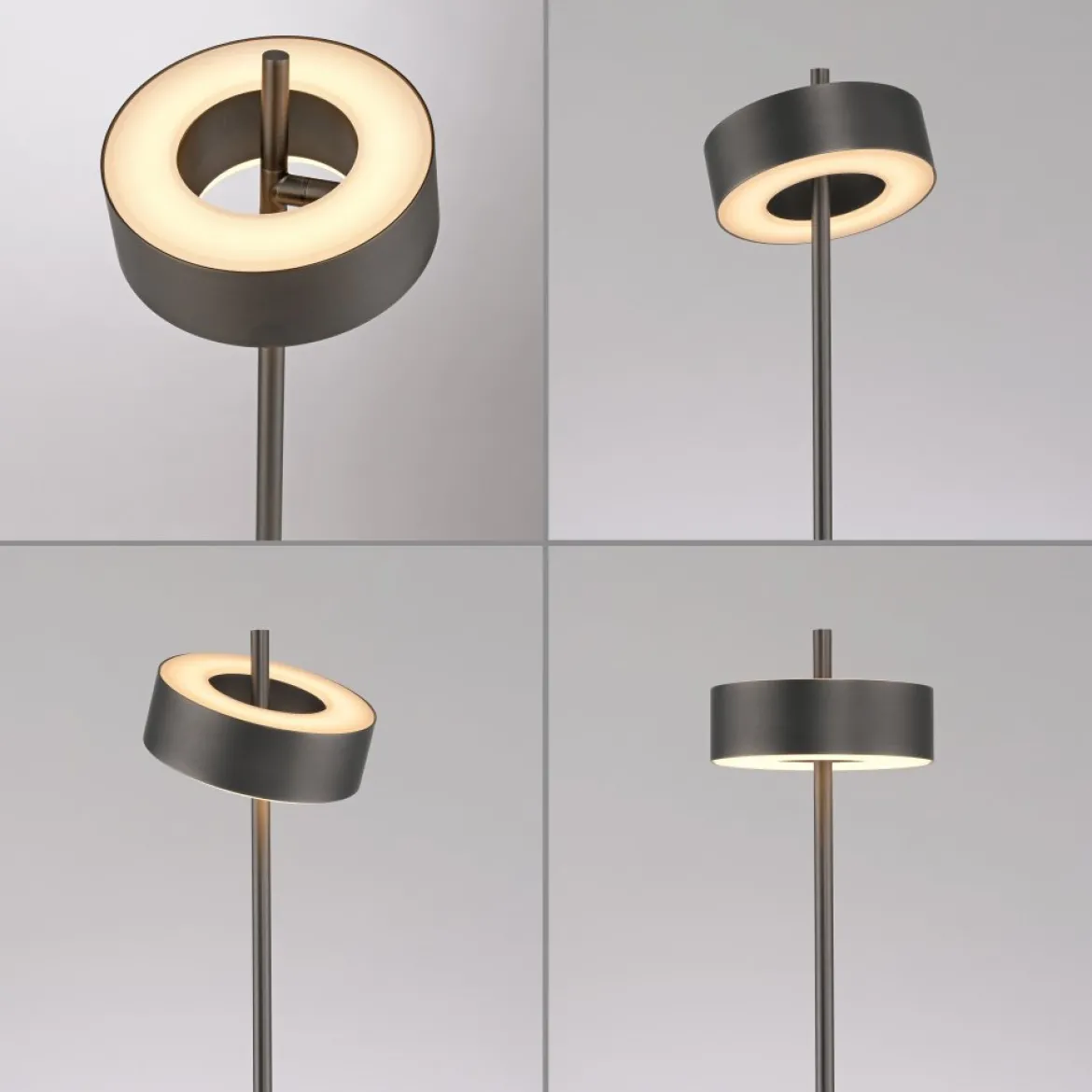 Paul Neuhaus 4324-34 Q-ROTATE LED Tischleuchte dark-metal brown