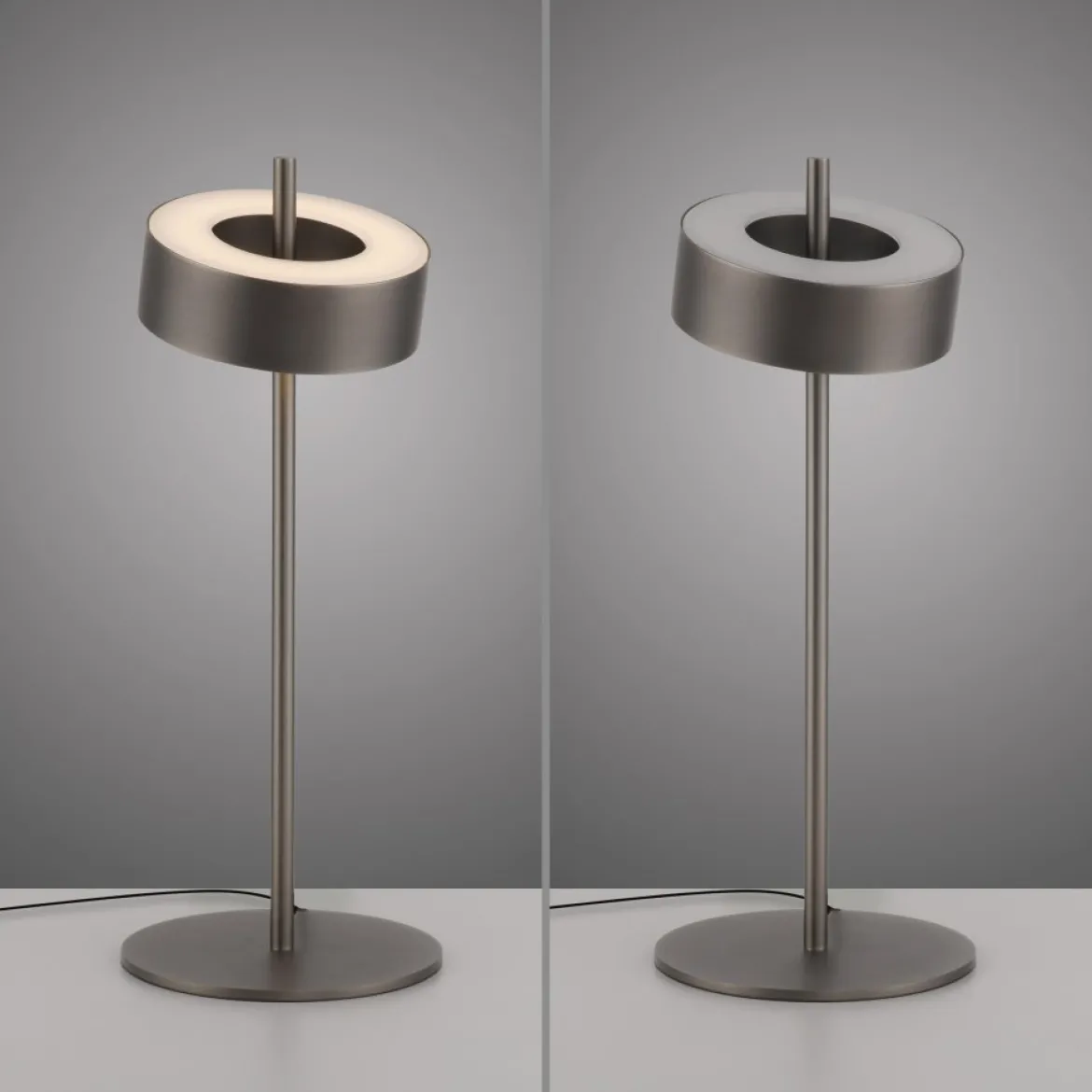 Paul Neuhaus 4324-34 Q-ROTATE LED Tischleuchte dark-metal brown