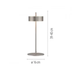 Paul Neuhaus 4324-95 Q-ROTATE LED Tischleuchte aluminium