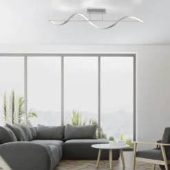 Paul Neuhaus 6385-55 Q-SWING LED Deckenleuchte stahlfarben Smart Home
