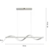 Paul Neuhaus 2385-55 Q-SWING LED Pendelleuchte stahlfarben Smart Home