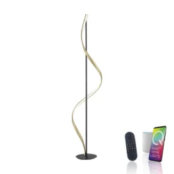 Paul Neuhaus 438-13 Q-SWING LED Stehleuchte anthrazit messing Smart Home