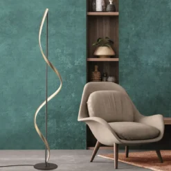Paul Neuhaus 438-13 Q-SWING LED Stehleuchte anthrazit messing Smart Home