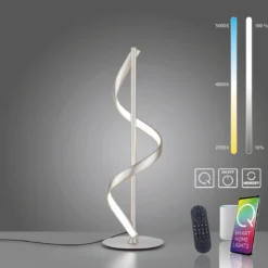 Paul Neuhaus 4385-55 Q-SWING LED Tischleuchte stahlfarben Smart Home