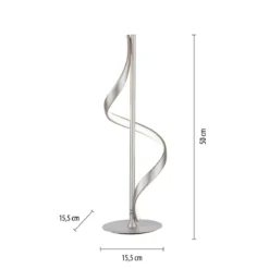 Paul Neuhaus 4385-55 Q-SWING LED Tischleuchte stahlfarben Smart Home