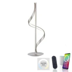 Paul Neuhaus 4385-55 Q-SWING LED Tischleuchte stahlfarben Smart Home