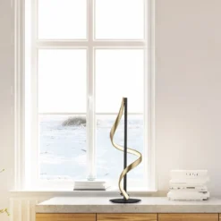 Paul Neuhaus 4385-13 Q-SWING LED Tischleuchte anthrazit messing Smart Home