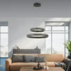 Paul Neuhaus 8420-13 Q-VITO Pendelleuchte Doppelring Anthrazit 60cm