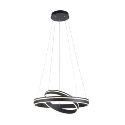 Paul Neuhaus 8420-13 Q-VITO Pendelleuchte Doppelring Anthrazit 60cm