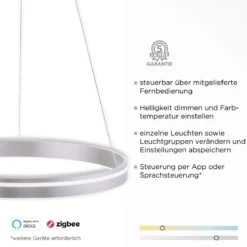 Paul Neuhaus 8411-55 Q-VITO 59 Pendelleuchte stahl