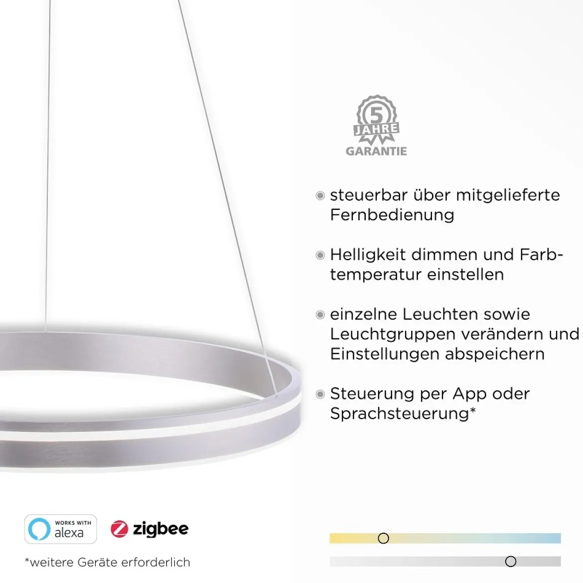 Paul Neuhaus 8411-55 Q-VITO 59 Pendelleuchte stahl