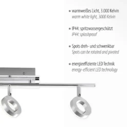 Paul Neuhaus 6785-96 SILEDA LED-Deckenstrahler 3-flammig aluminium