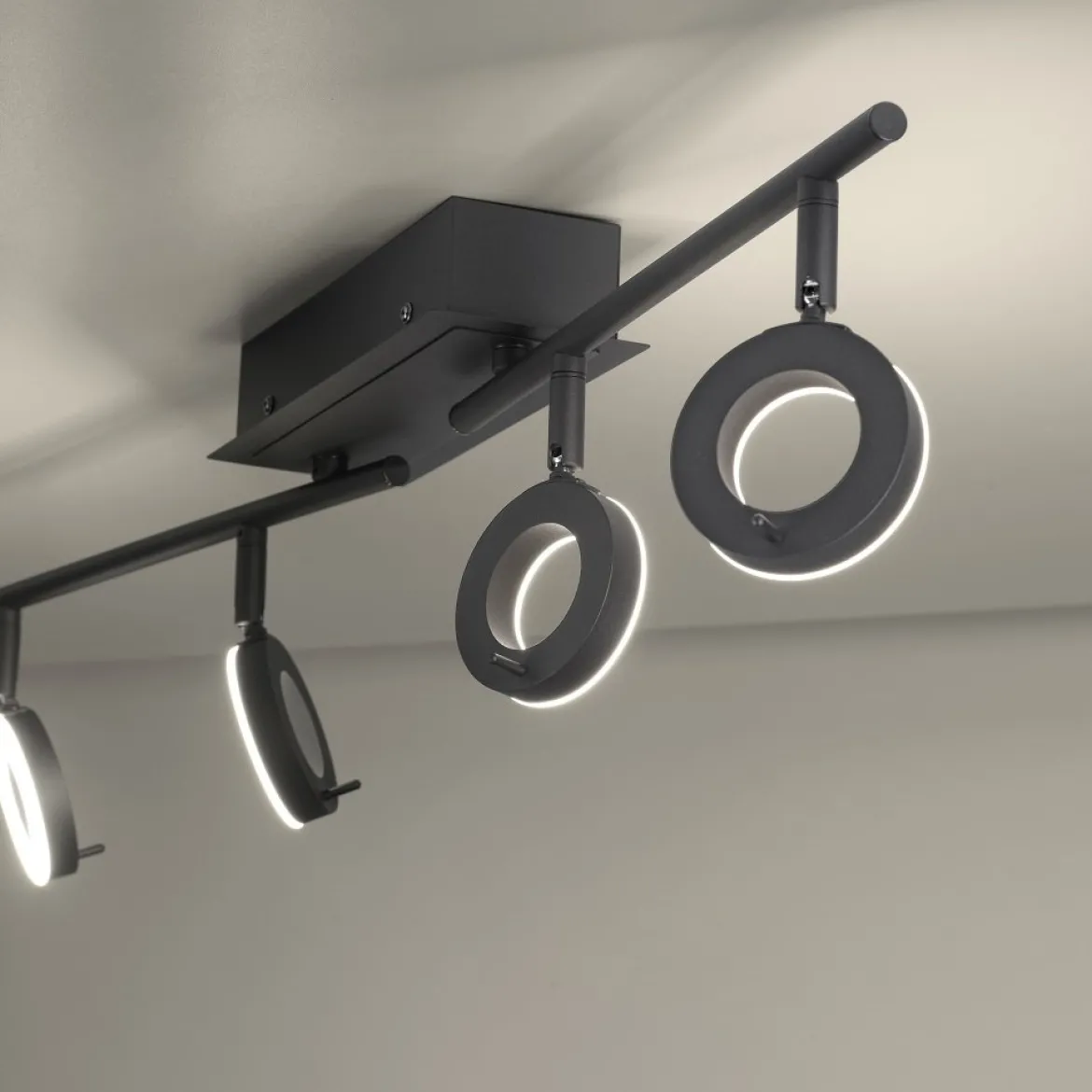 Paul Neuhaus 6786-13 SILEDA LED Deckenleuchte 4-flammig anthrazit