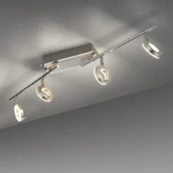 Paul Neuhaus 6786-96 SILEDA LED Deckenstrahler 4-flammig aluminumfarben
