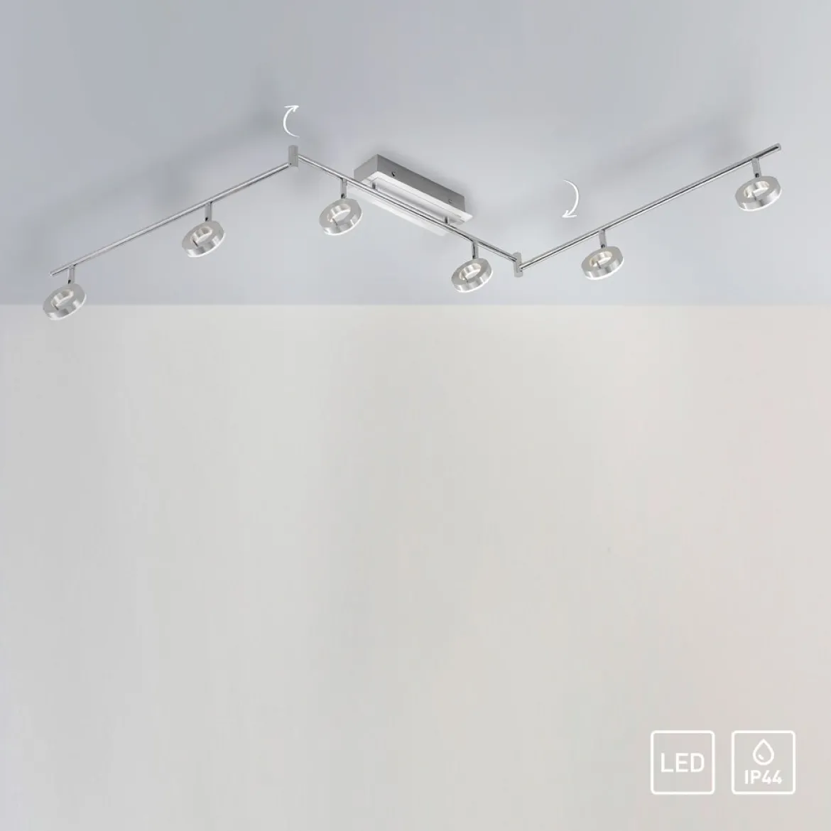 Paul Neuhaus 6787-96 SILEDA LED Strahlerschienenleuchte 6-flammig aluminium