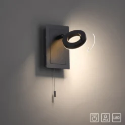 Paul Neuhaus 9785-13 SILEDA Wandleuchte 1-flammig Anthrazit