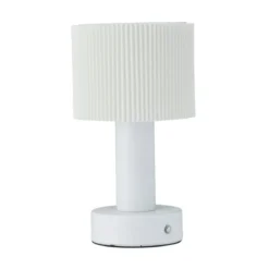 PR Home 110421 Akku Tischleuchte Tiara Weiß 24cm