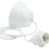 PR Home BT-01-N Baldachin mit Kabel und Fassung E27 weiß 120cm