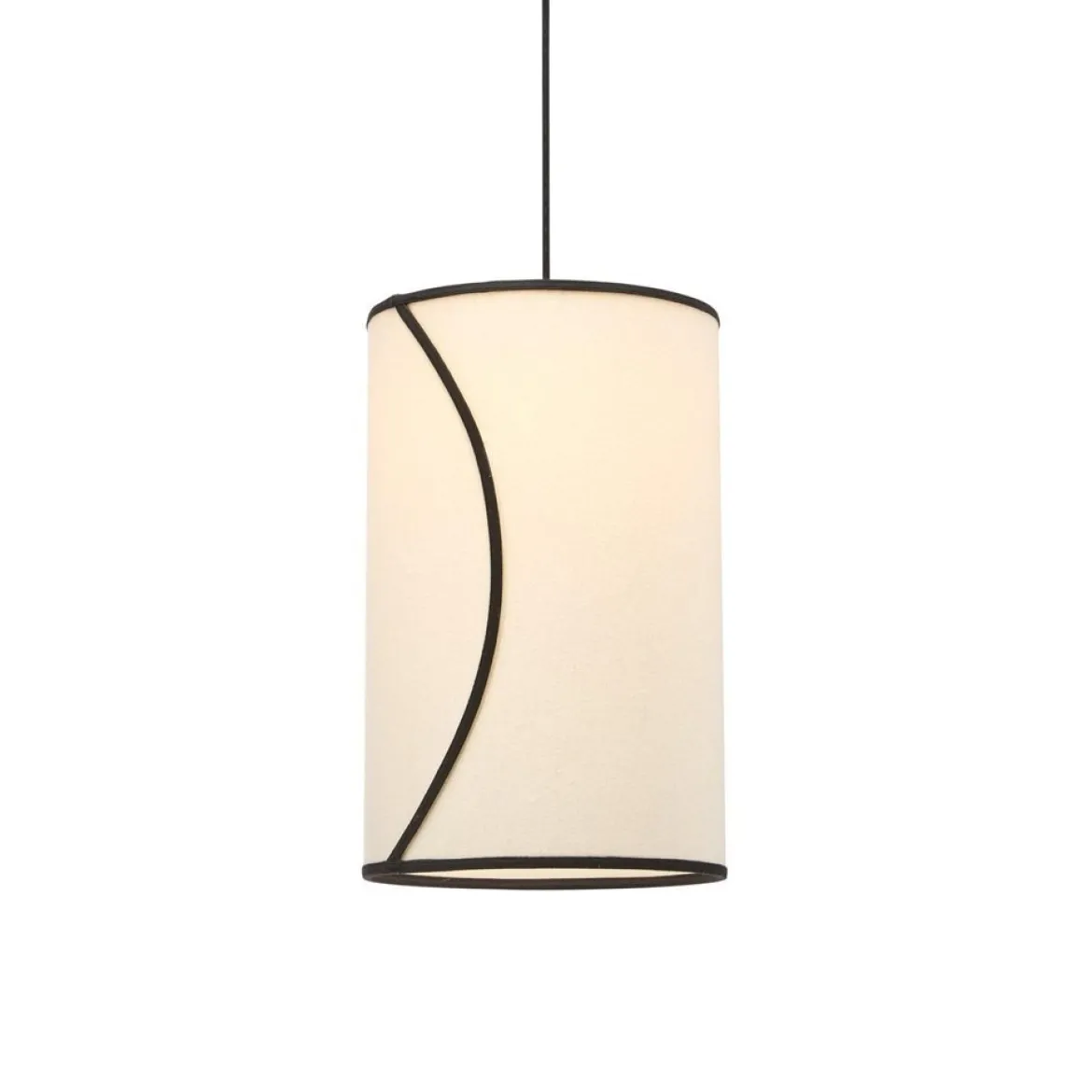 PR Home 2925-110-BT02 Pendelleuchte Ava Beige Schwarz 25cm