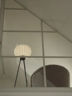 PR Home 4410503-FR01 Stehleuchte Mattschwarz Stoffschirm weiß