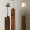 PR Home 71001-420FR01 Tischleuchte Liam silber Stoffschirm weiß 59cm