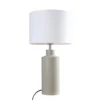 PR Home 4163218-FR01 Tischleuchte Solo Beige Matt Stoffschirm Weiß 55cm