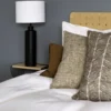 PR Home 4164403-FR01 Tischleuchte Solo Schwarz matt Stoffschirm weiß 65cm