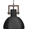 PR Home 1372905 Hängelampe Ashby Holz schwarz Zink 29cm