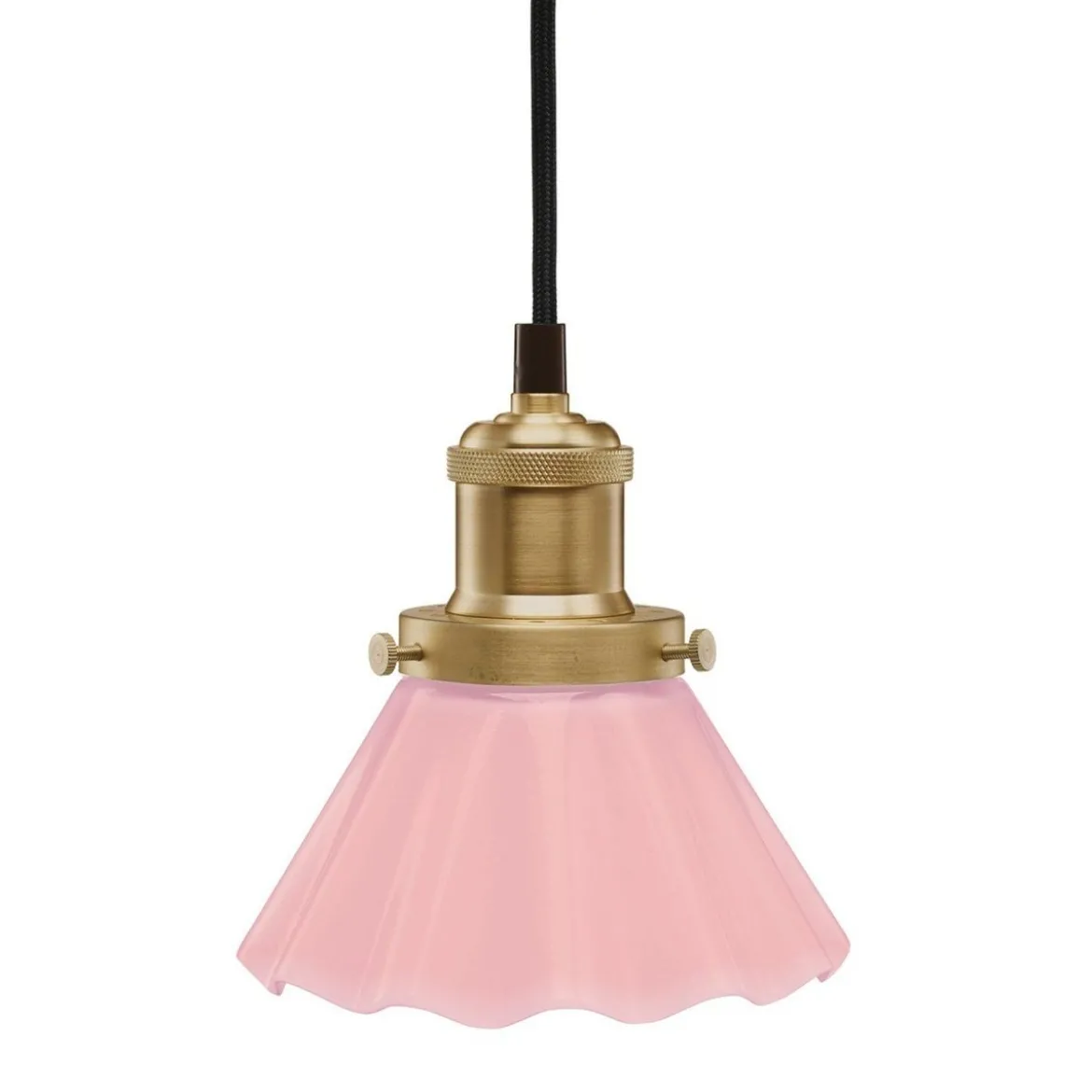 PR Home 3121533 Pendelleuchte August Small Rosa gewellt 15cm