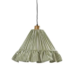 PR Home 501-40-177 Pendelleuchte Estrid Stoffschirm Mossa gestreift 40cm