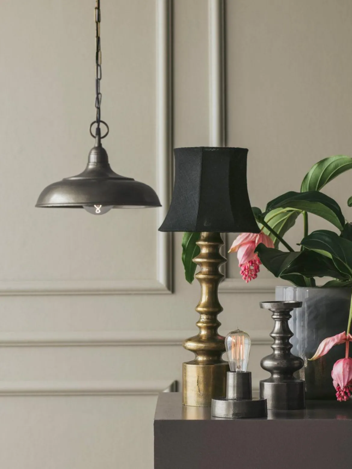 PR Home 583501 Pendelleuchte Philadelphia silber 35cm E27