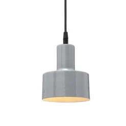 PR Home 4161307 Pendelleuchte Solo glänzendes grau 13cm
