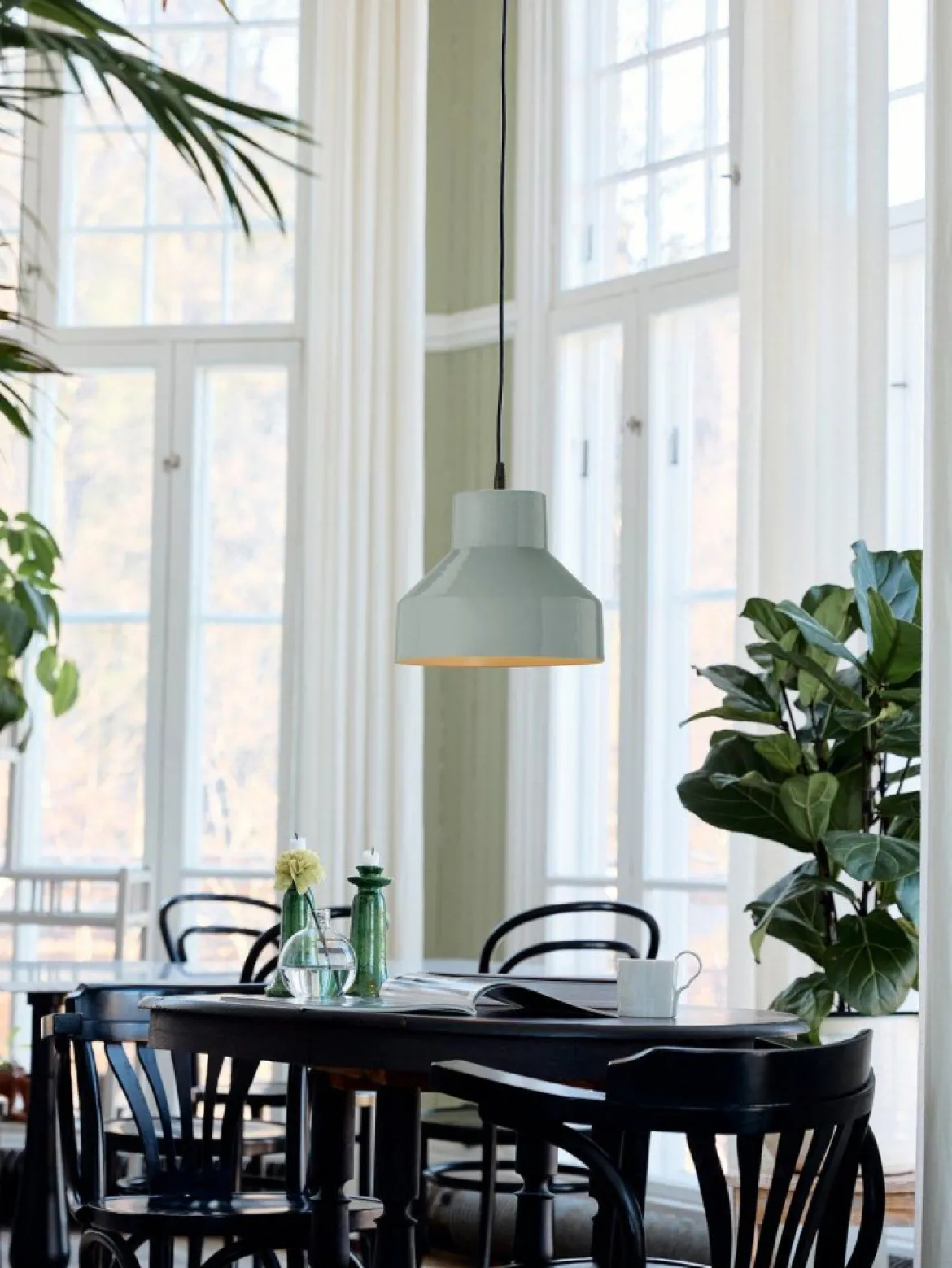 PR Home 4162607 Pendelleuchte Solo Grau Glänzend 26cm