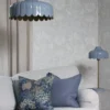 PR Home 2834382 Pendelleuchte Wells Blau Gold 43cm