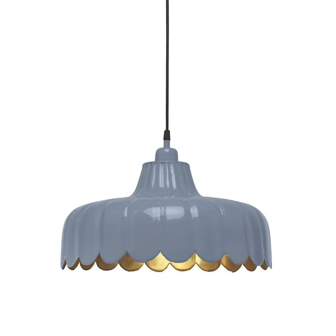 PR Home 2834382 Pendelleuchte Wells Blau Gold 43cm
