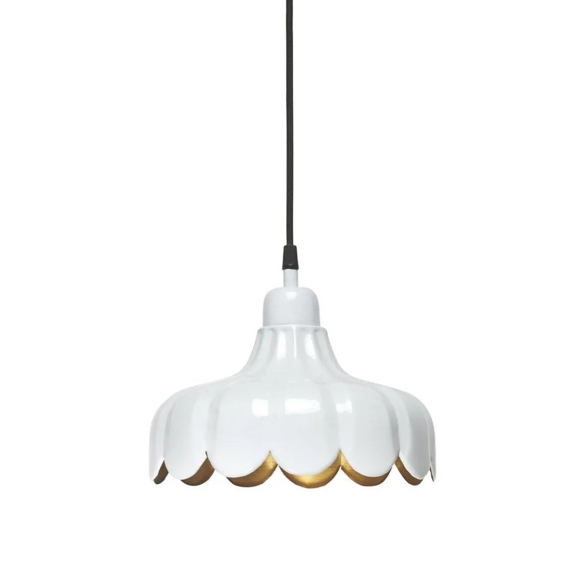 PR Home 2832410 Pendelleuchte Wells weiß Gold 24cm