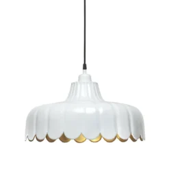 PR Home 2834310 Pendelleuchte Wells weiß Gold 43cm